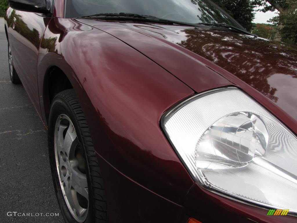 2003 Eclipse GS Coupe - Ultra Red Pearl / Midnight photo #17