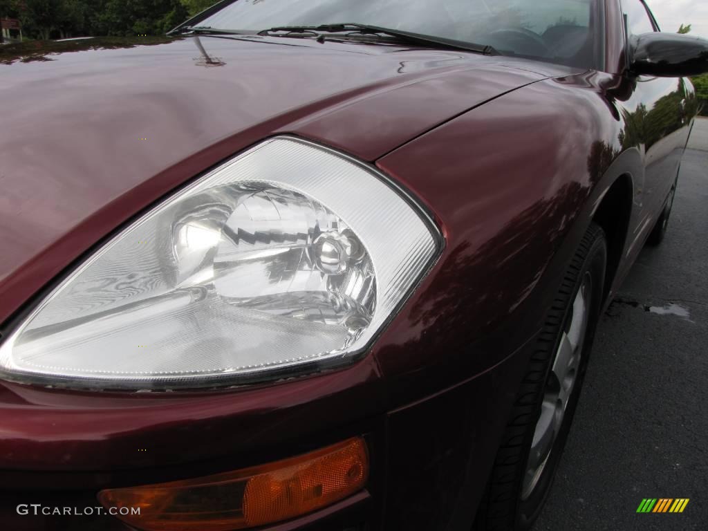 2003 Eclipse GS Coupe - Ultra Red Pearl / Midnight photo #18