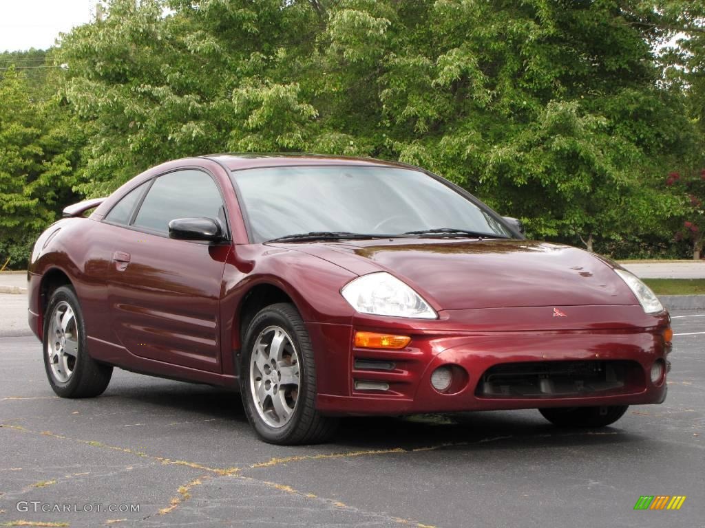 2003 Eclipse GS Coupe - Ultra Red Pearl / Midnight photo #46