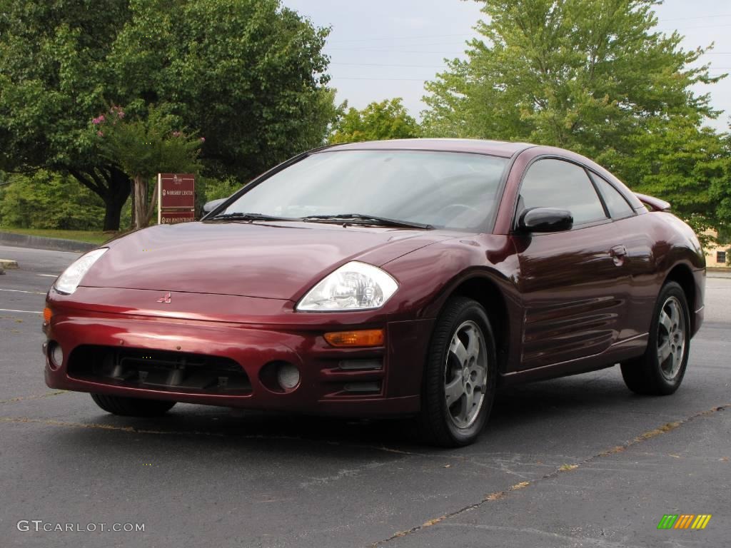 2003 Eclipse GS Coupe - Ultra Red Pearl / Midnight photo #47