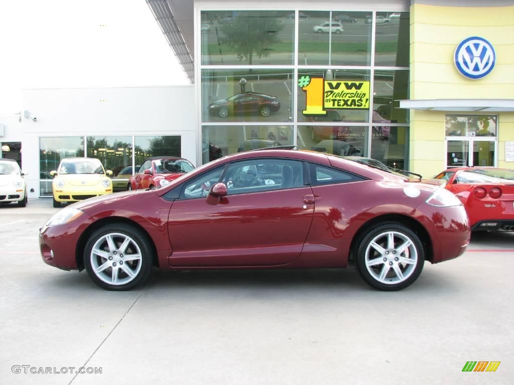 2006 Eclipse GT Coupe - Ultra Red Pearl / Dark Charcoal photo #2