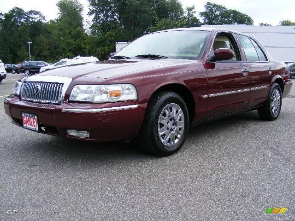 2008 Grand Marquis GS - Dark Toreador Red Metallic / Light Camel photo #1