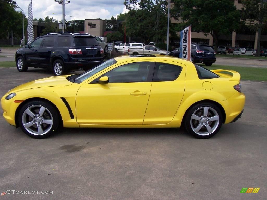 2004 RX-8  - Lightning Yellow / Black photo #2