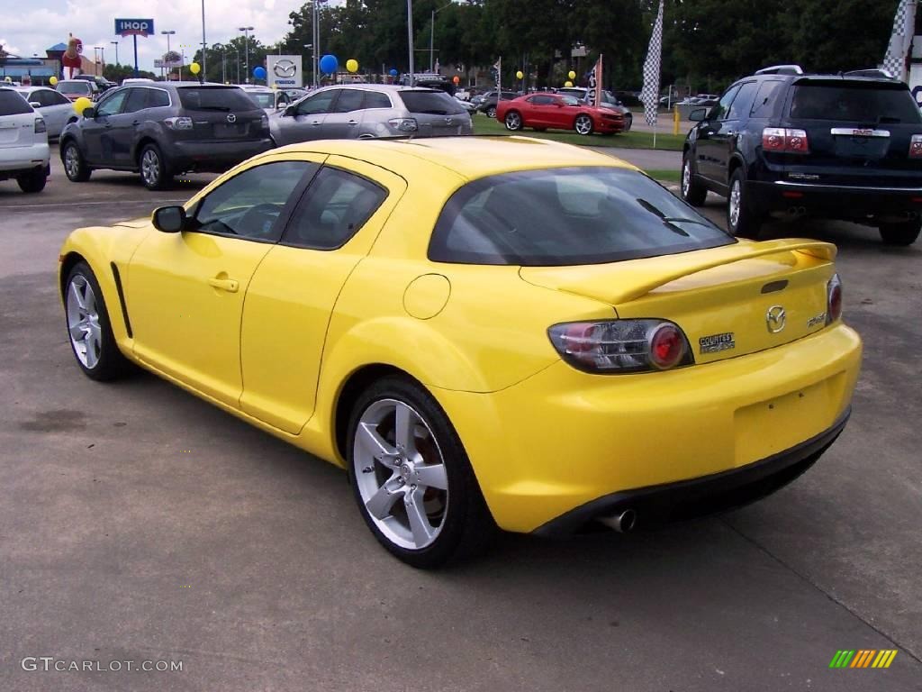2004 RX-8  - Lightning Yellow / Black photo #3