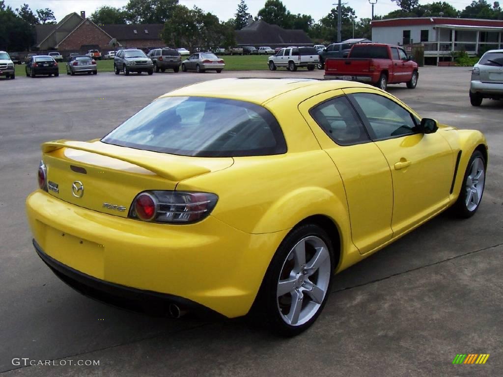 2004 RX-8  - Lightning Yellow / Black photo #4