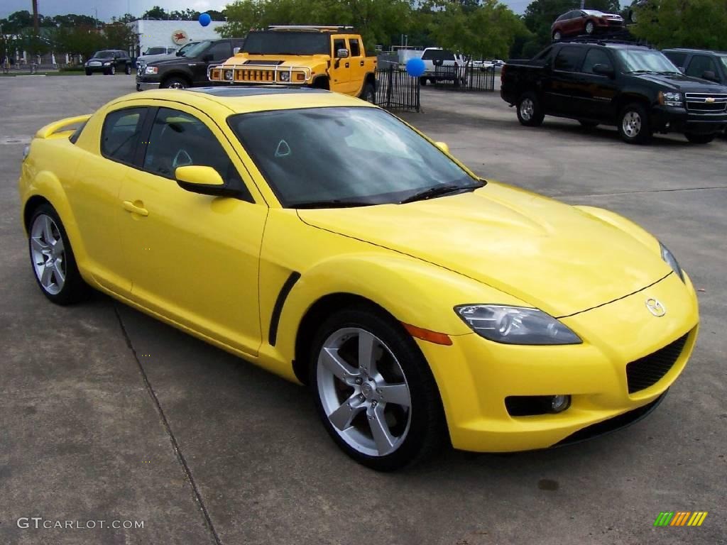 2004 RX-8  - Lightning Yellow / Black photo #5