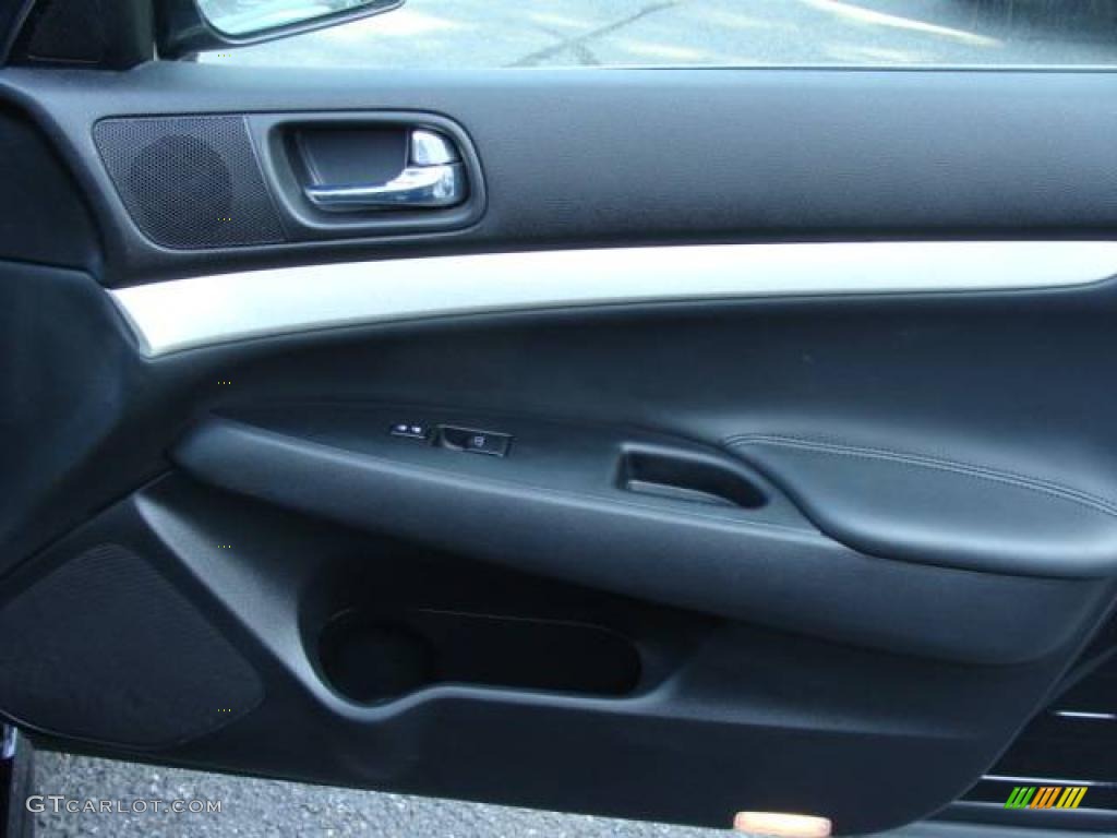 2008 Infiniti G 35 x S Sedan Graphite Door Panel Photo #16357391