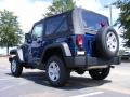 2009 Deep Water Blue Pearl Jeep Wrangler Unlimited X  photo #2