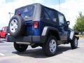 2009 Deep Water Blue Pearl Jeep Wrangler Unlimited X  photo #3