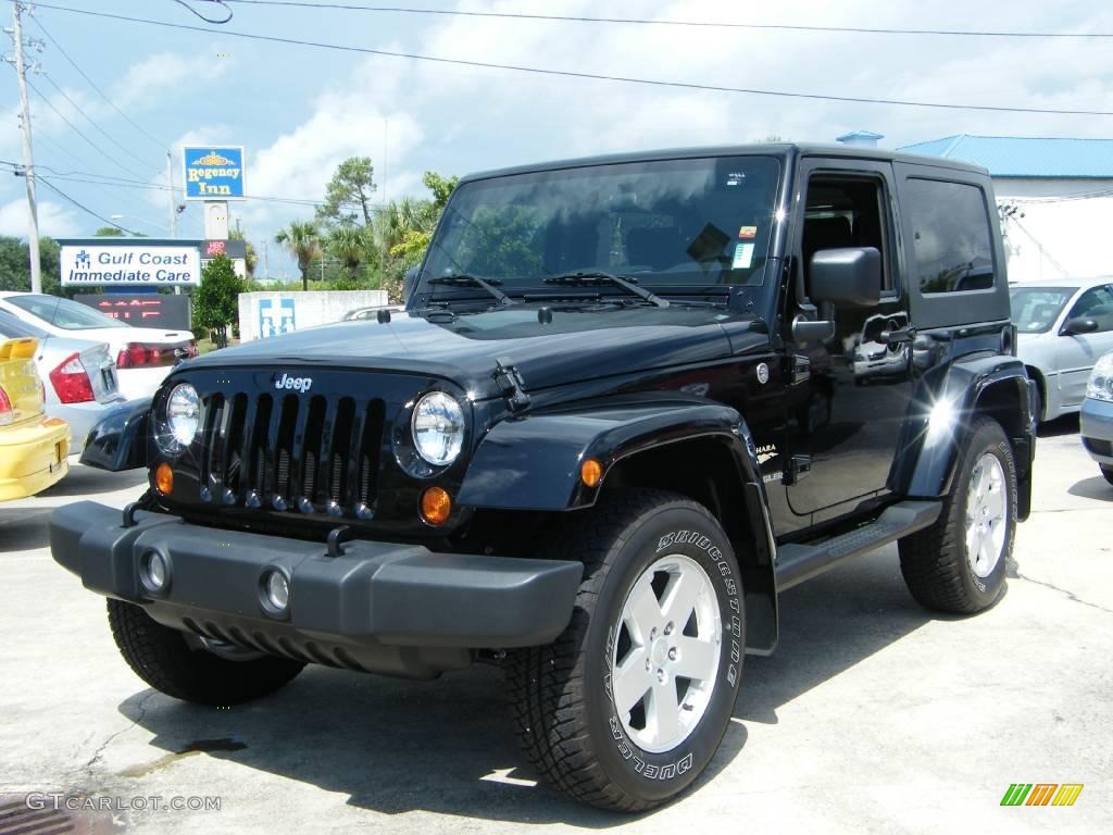 2007 Wrangler Sahara 4x4 - Black / Dark Slate Gray/Medium Slate Gray photo #1