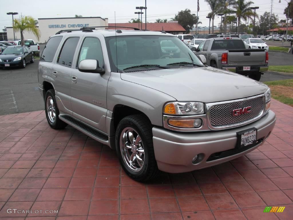 2004 Yukon Denali AWD - Silver Birch Metallic / Stone Gray photo #8