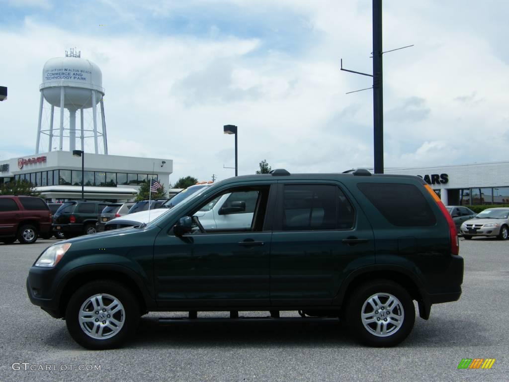 2003 CR-V EX 4WD - Clover Green Pearl / Saddle photo #2