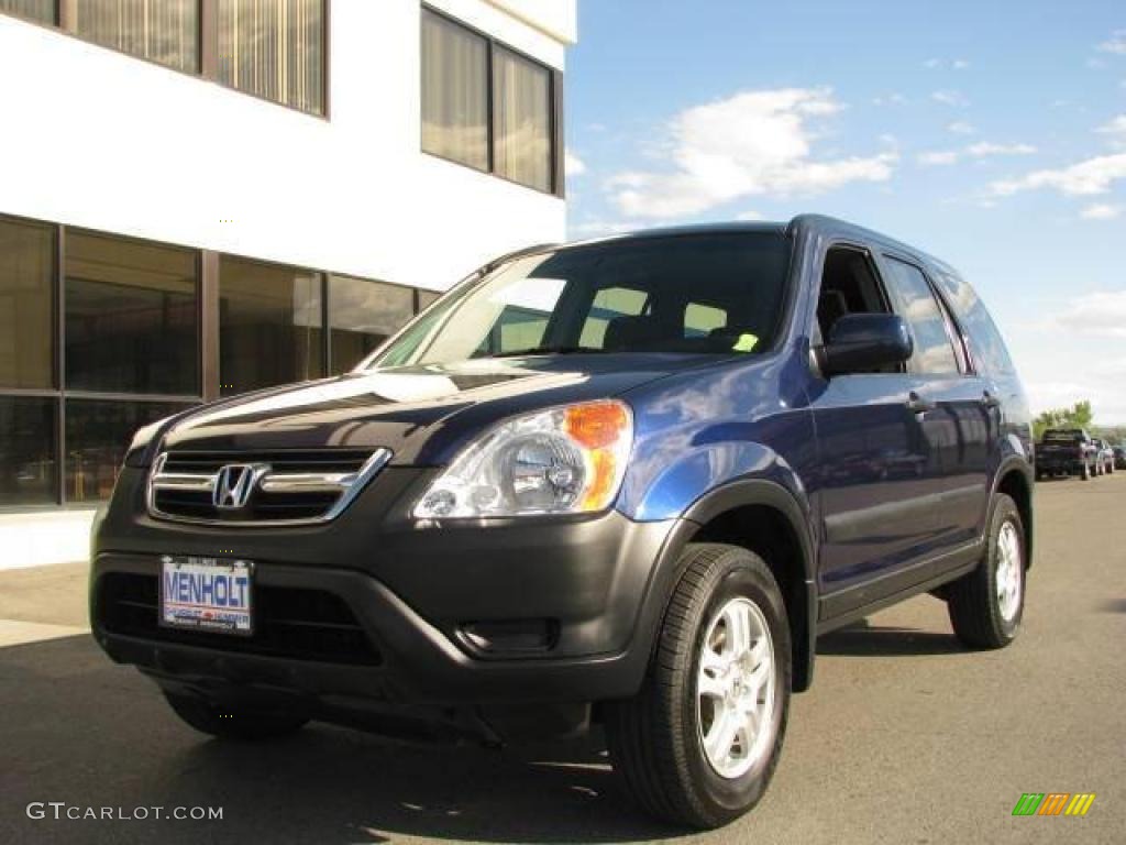 2004 CR-V EX 4WD - Eternal Blue Pearl / Black photo #2