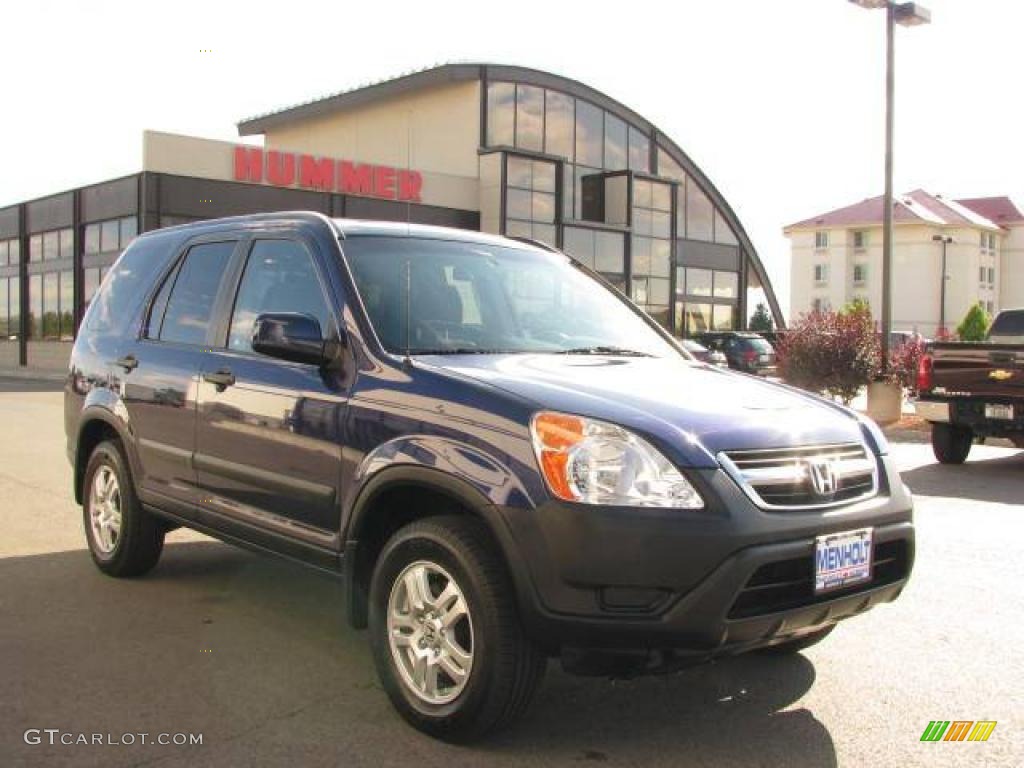 2004 CR-V EX 4WD - Eternal Blue Pearl / Black photo #3