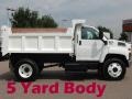 White - C Series TopKick C7500 Regular Cab Chassis Dump Truck Photo No. 7