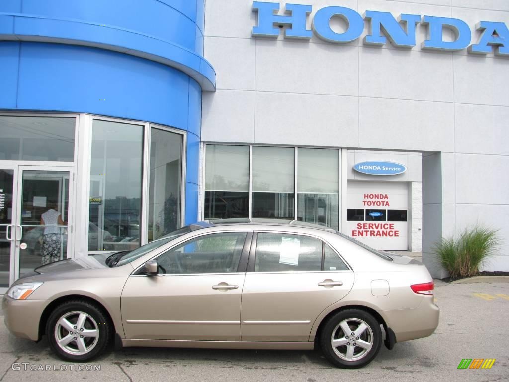 2003 Accord EX-L Sedan - Desert Mist Metallic / Ivory photo #3
