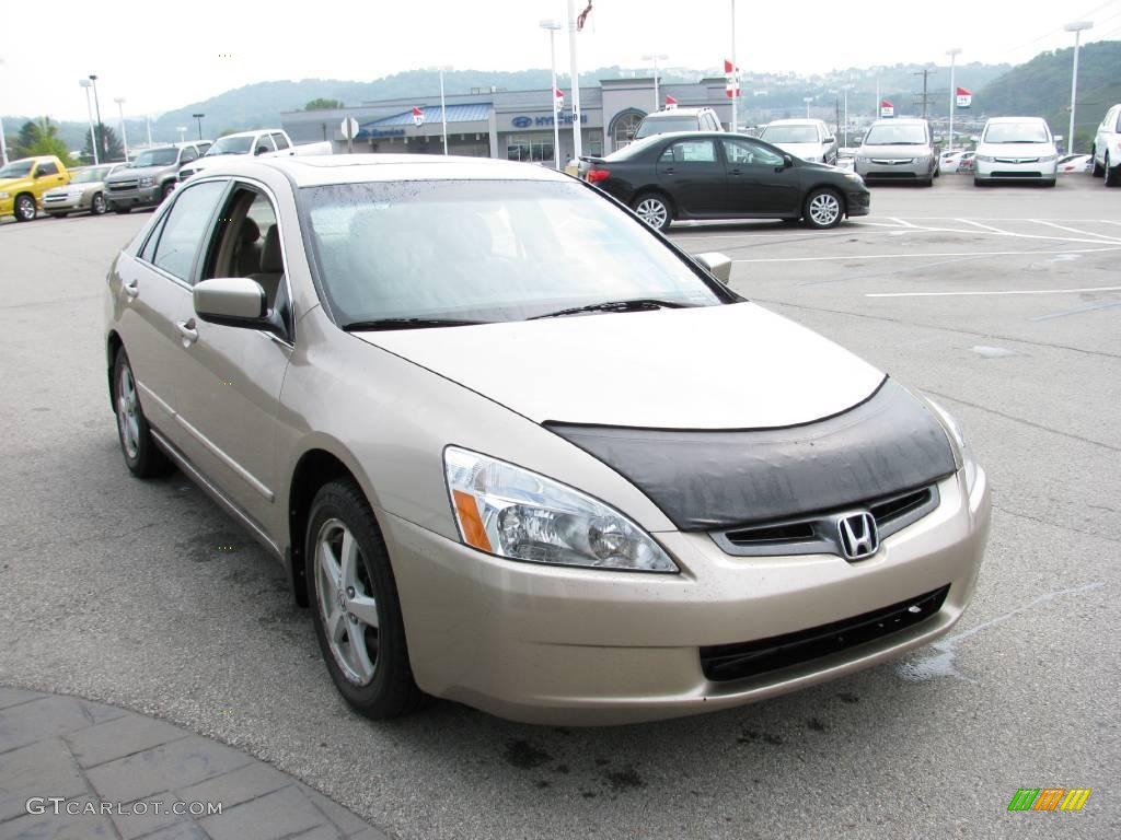 2003 Accord EX-L Sedan - Desert Mist Metallic / Ivory photo #9