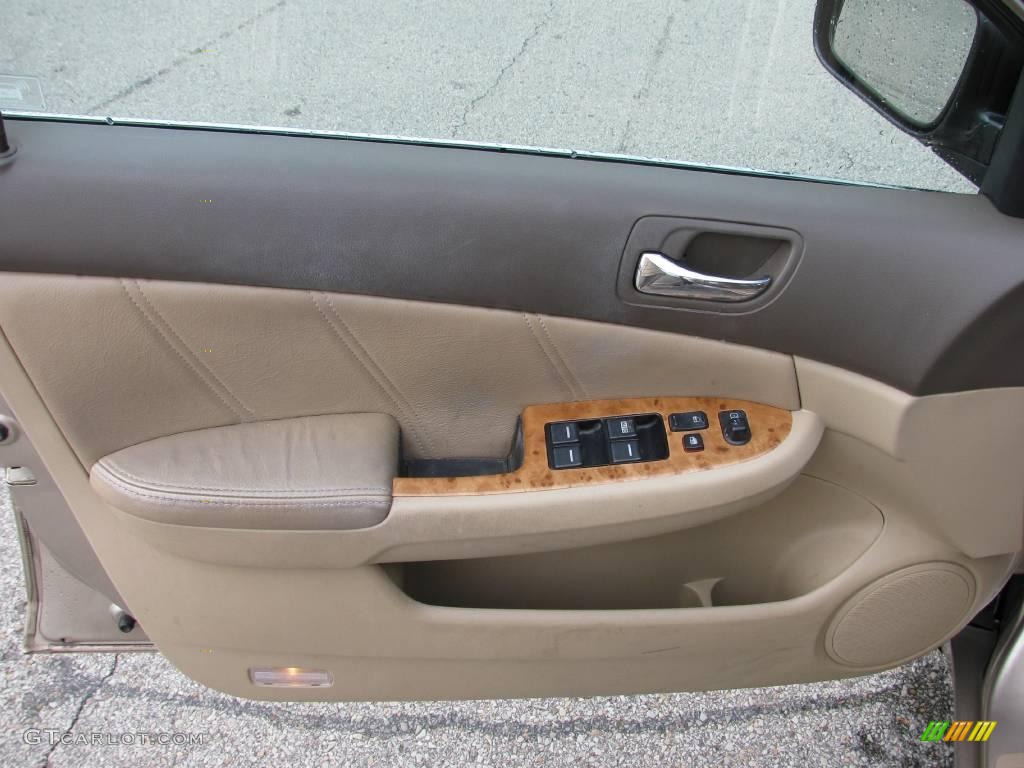 2003 Accord EX-L Sedan - Desert Mist Metallic / Ivory photo #13