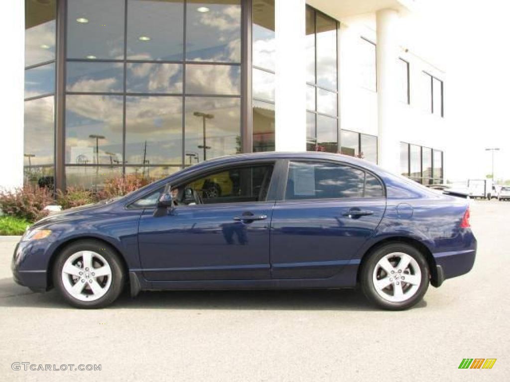 2007 Civic EX Sedan - Royal Blue Pearl / Gray photo #1