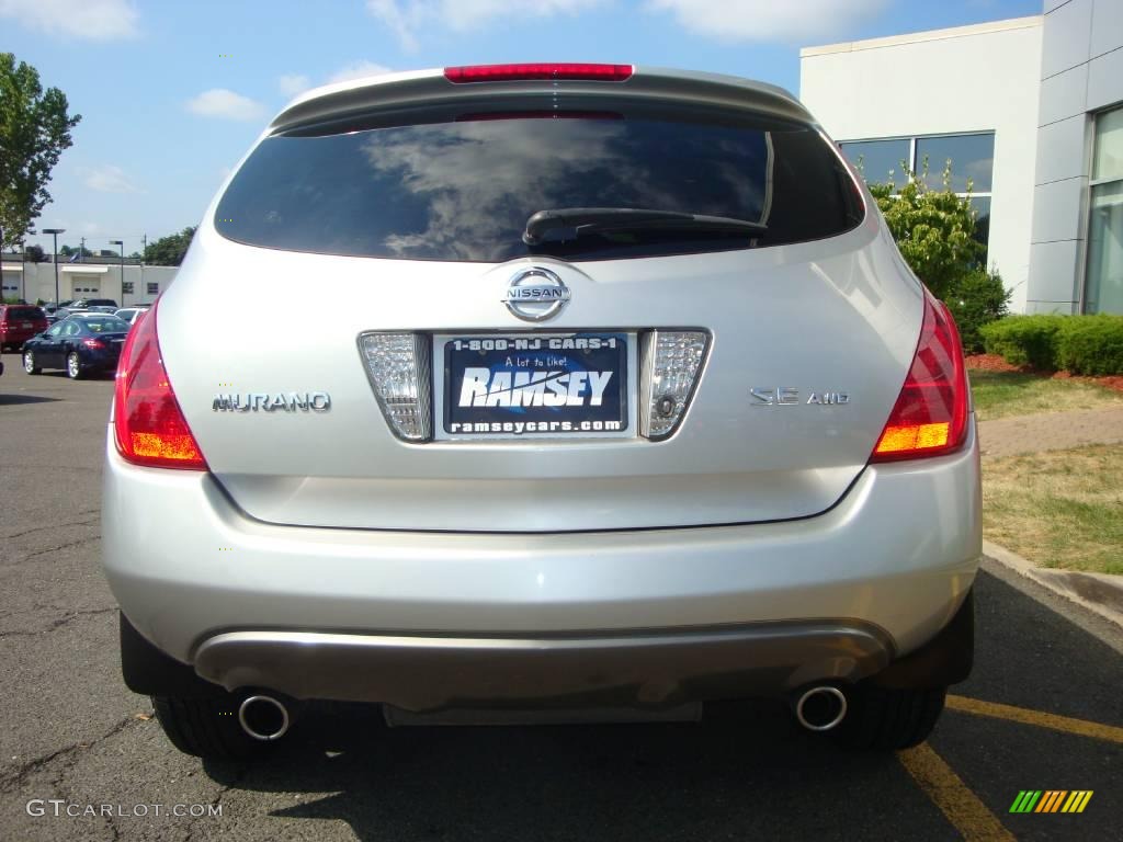 2005 Murano SE AWD - Sheer Silver Metallic / Charcoal photo #8