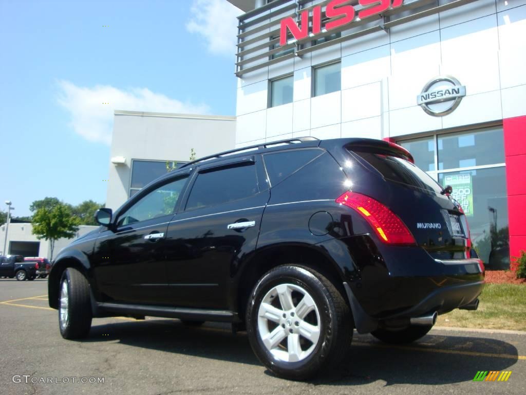 2006 Murano S AWD - Super Black / Charcoal photo #6