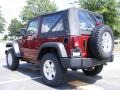 2009 Red Rock Crystal Pearl Coat Jeep Wrangler X 4x4  photo #2