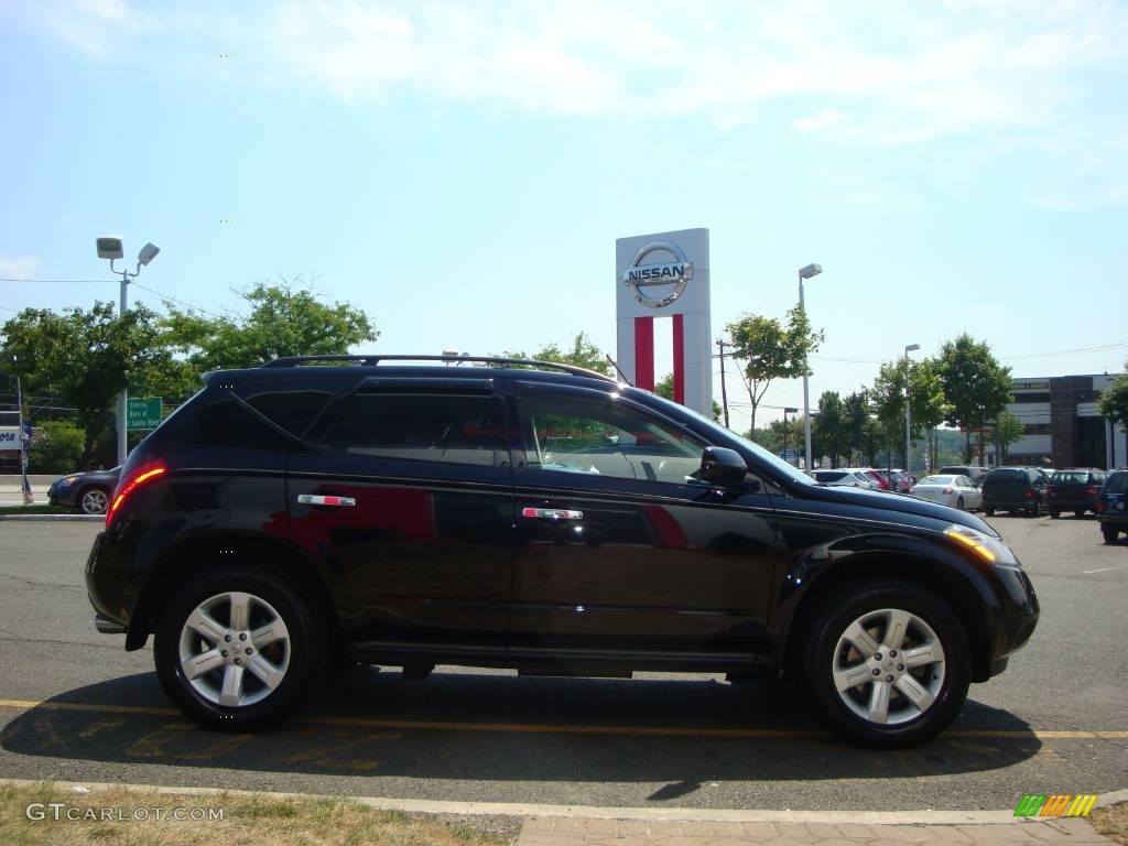 2006 Murano S AWD - Super Black / Charcoal photo #10