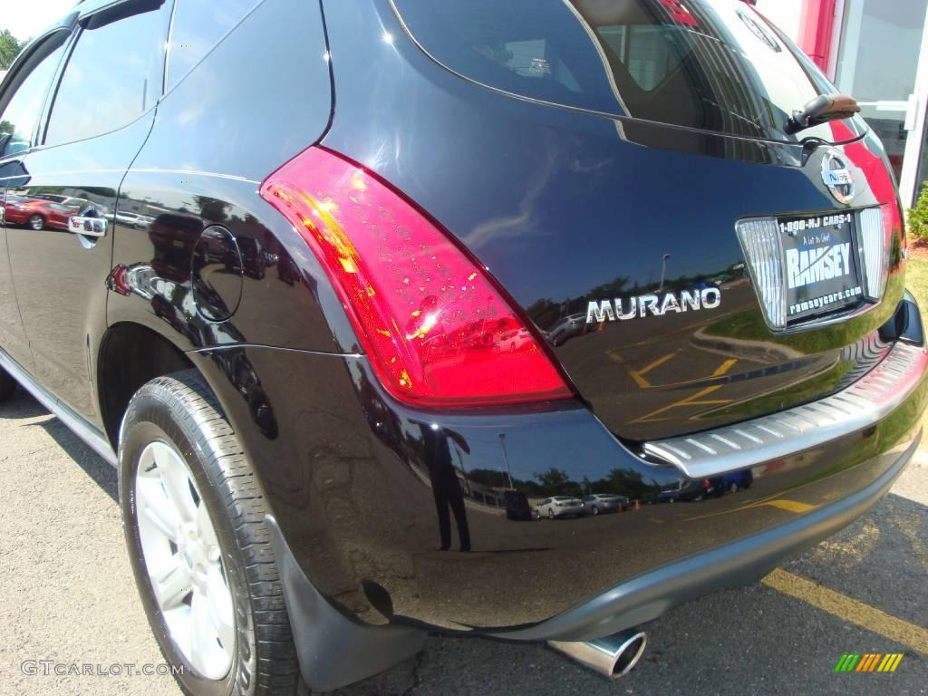 2006 Murano S AWD - Super Black / Charcoal photo #17