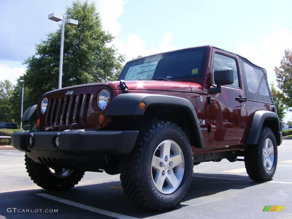 2009 Wrangler X 4x4 - Red Rock Crystal Pearl Coat / Dark Slate Gray/Medium Slate Gray photo #1