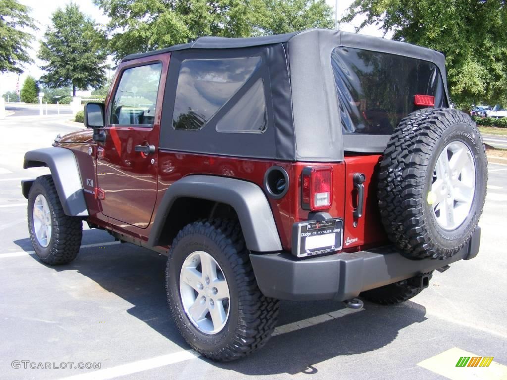 2009 Wrangler X 4x4 - Red Rock Crystal Pearl Coat / Dark Slate Gray/Medium Slate Gray photo #2