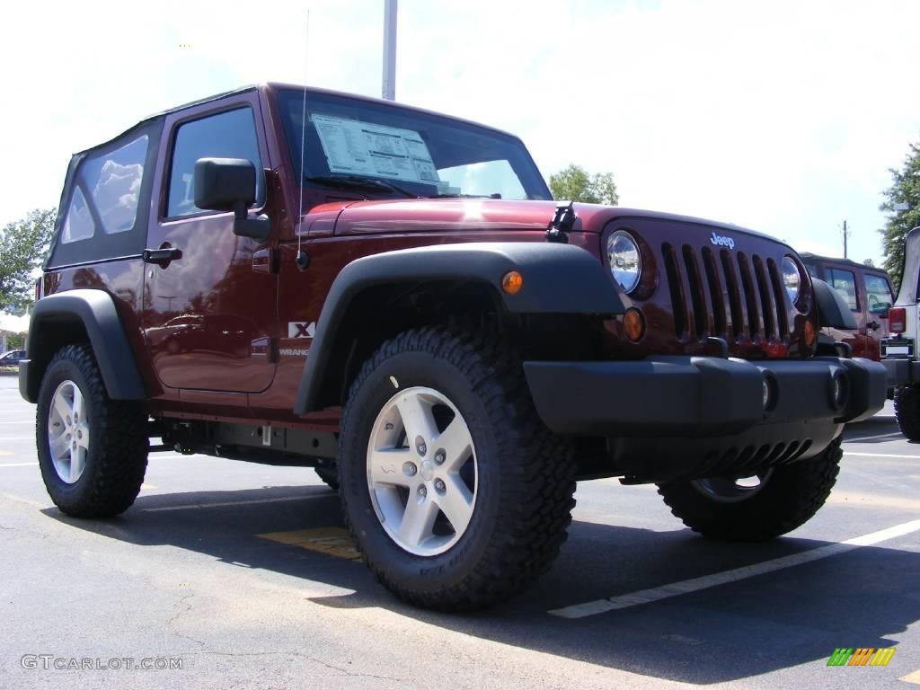 2009 Wrangler X 4x4 - Red Rock Crystal Pearl Coat / Dark Slate Gray/Medium Slate Gray photo #4