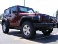 2009 Red Rock Crystal Pearl Coat Jeep Wrangler X 4x4  photo #4