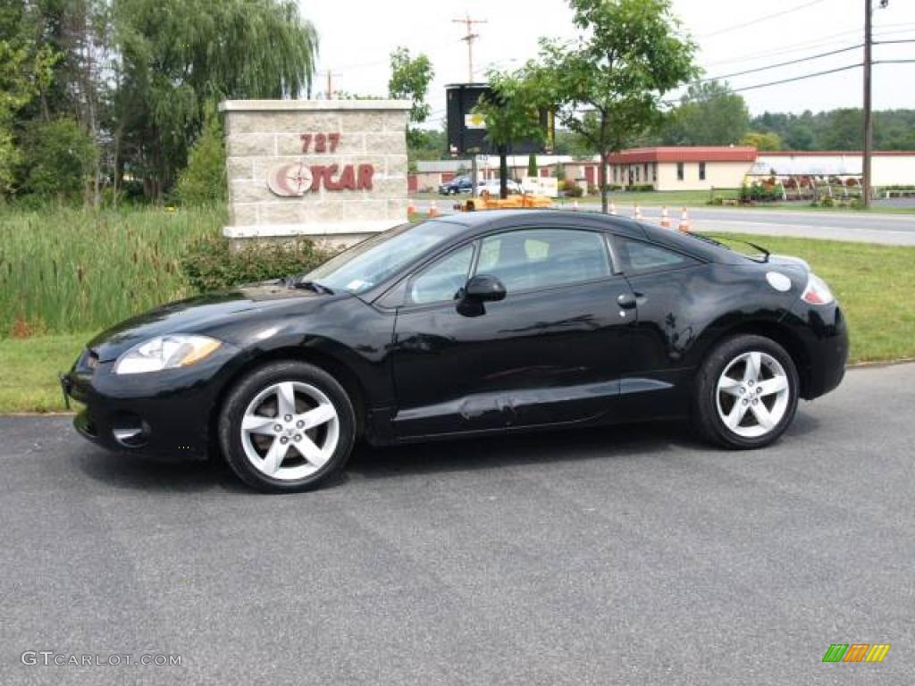 2007 Eclipse GS Coupe - Kalapana Black / Dark Charcoal photo #1