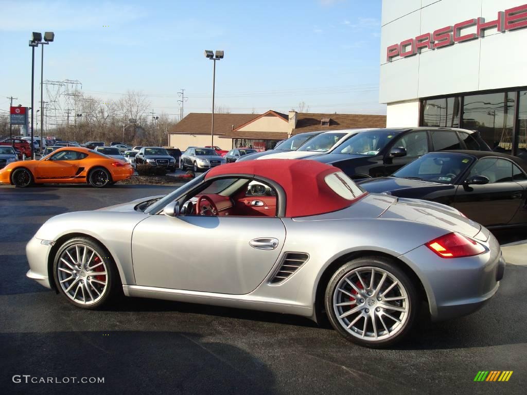 2008 Boxster RS 60 Spyder - GT Silver Metallic / Carrera Red photo #9