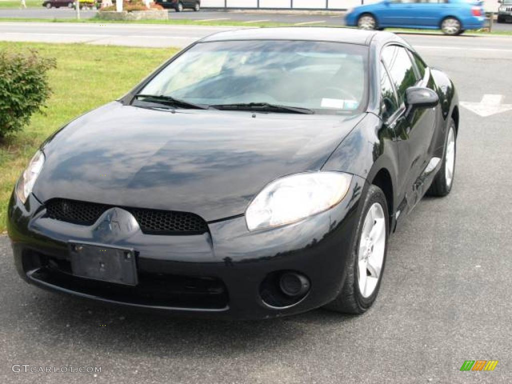 2007 Eclipse GS Coupe - Kalapana Black / Dark Charcoal photo #2