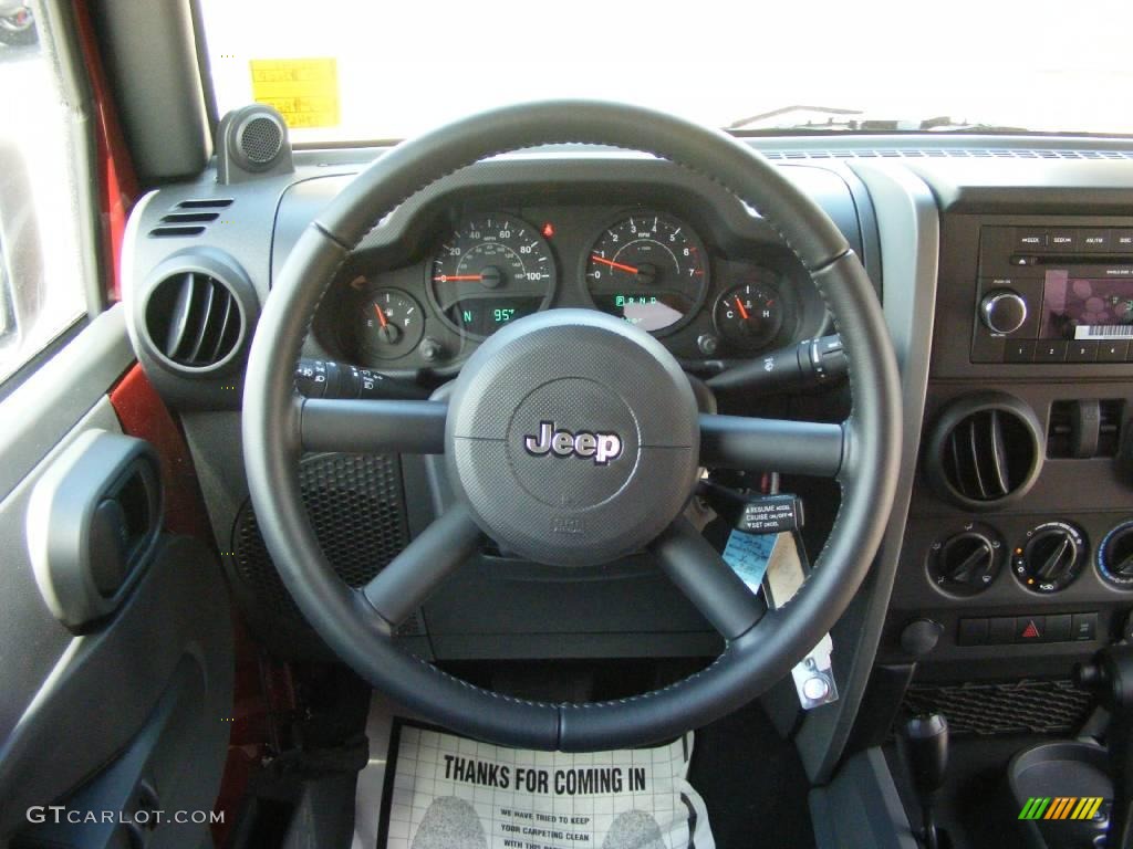 2009 Wrangler X 4x4 - Red Rock Crystal Pearl Coat / Dark Slate Gray/Medium Slate Gray photo #11
