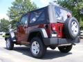 2009 Red Rock Crystal Pearl Coat Jeep Wrangler X 4x4  photo #2