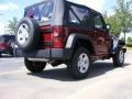 2009 Red Rock Crystal Pearl Coat Jeep Wrangler X 4x4  photo #3