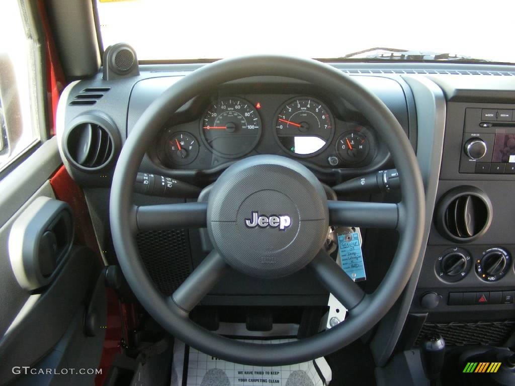 2009 Wrangler X 4x4 - Red Rock Crystal Pearl Coat / Dark Slate Gray/Medium Slate Gray photo #11