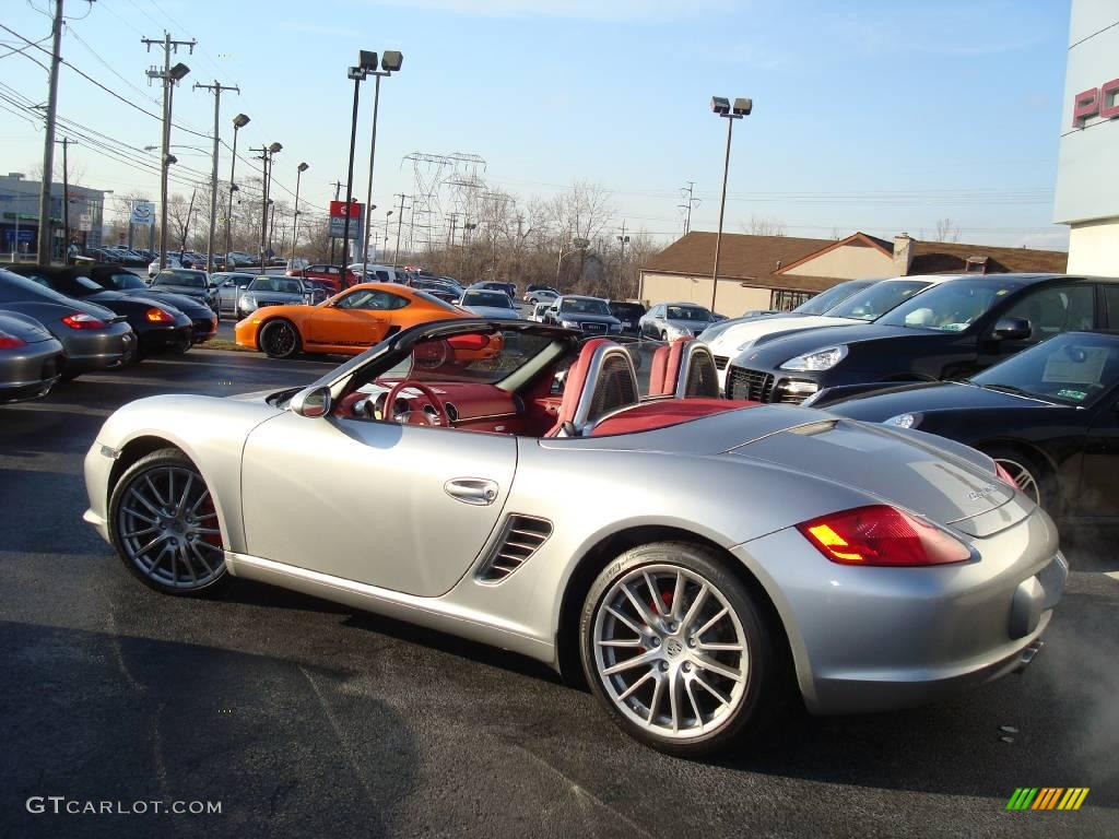 2008 Boxster RS 60 Spyder - GT Silver Metallic / Carrera Red photo #28