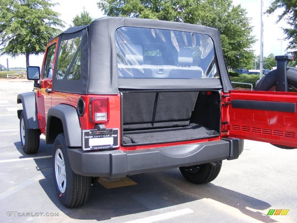 2009 Wrangler X 4x4 - Flame Red / Dark Slate Gray/Medium Slate Gray photo #7