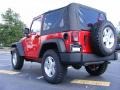 2009 Flame Red Jeep Wrangler X 4x4  photo #2