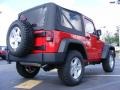 2009 Flame Red Jeep Wrangler X 4x4  photo #3