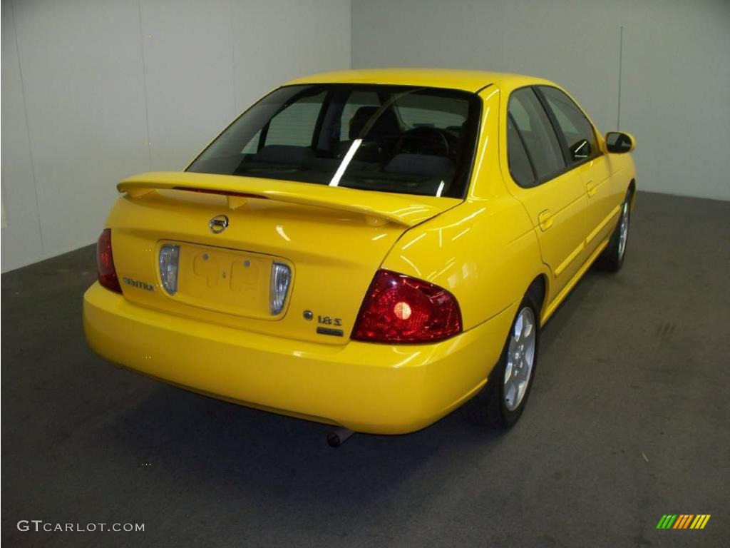 2006 Sentra 1.8 S Special Edition - Sunburst Yellow / Charcoal photo #5