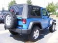2009 Surf Blue Pearl Coat Jeep Wrangler X 4x4  photo #3
