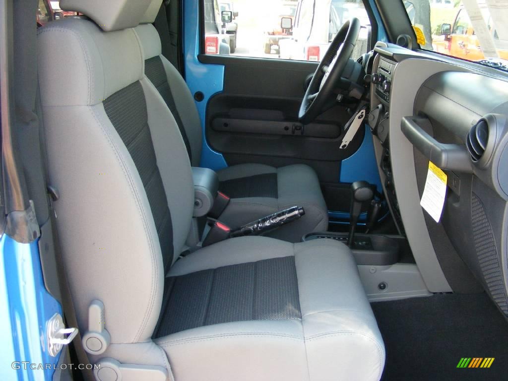2009 Wrangler X 4x4 - Surf Blue Pearl Coat / Dark Slate Gray/Medium Slate Gray photo #8