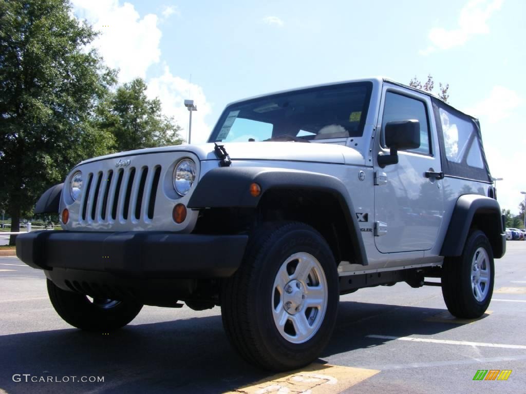 2009 Wrangler X 4x4 - Bright Silver Metallic / Dark Slate Gray/Medium Slate Gray photo #1