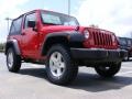 2009 Flame Red Jeep Wrangler X 4x4  photo #4