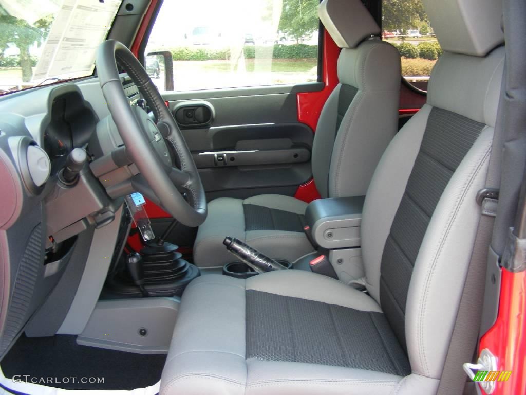 2009 Wrangler X 4x4 - Flame Red / Dark Slate Gray/Medium Slate Gray photo #6
