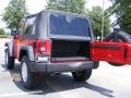 2009 Flame Red Jeep Wrangler X 4x4  photo #7